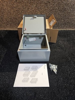 nVent Hoffman CSD12126 Concept Single-Door Enclosure, 12 in x 12 in x 6 in Gray