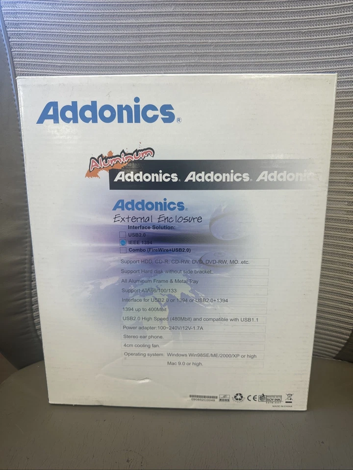 NEW - Addonics Aluminum External SATA Enclosure 5.25" | Model: AE5SACSUF - Image 2 of 2