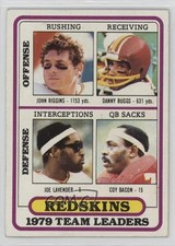 1980 Topps Team Leaders John Riggins Joe Lavender Coy Bacon Danny Buggs HOF 17vs