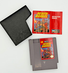 Vintage Heavy Barrel Nintendo (NES) by Data East - 1989 with manual/sleeve/box