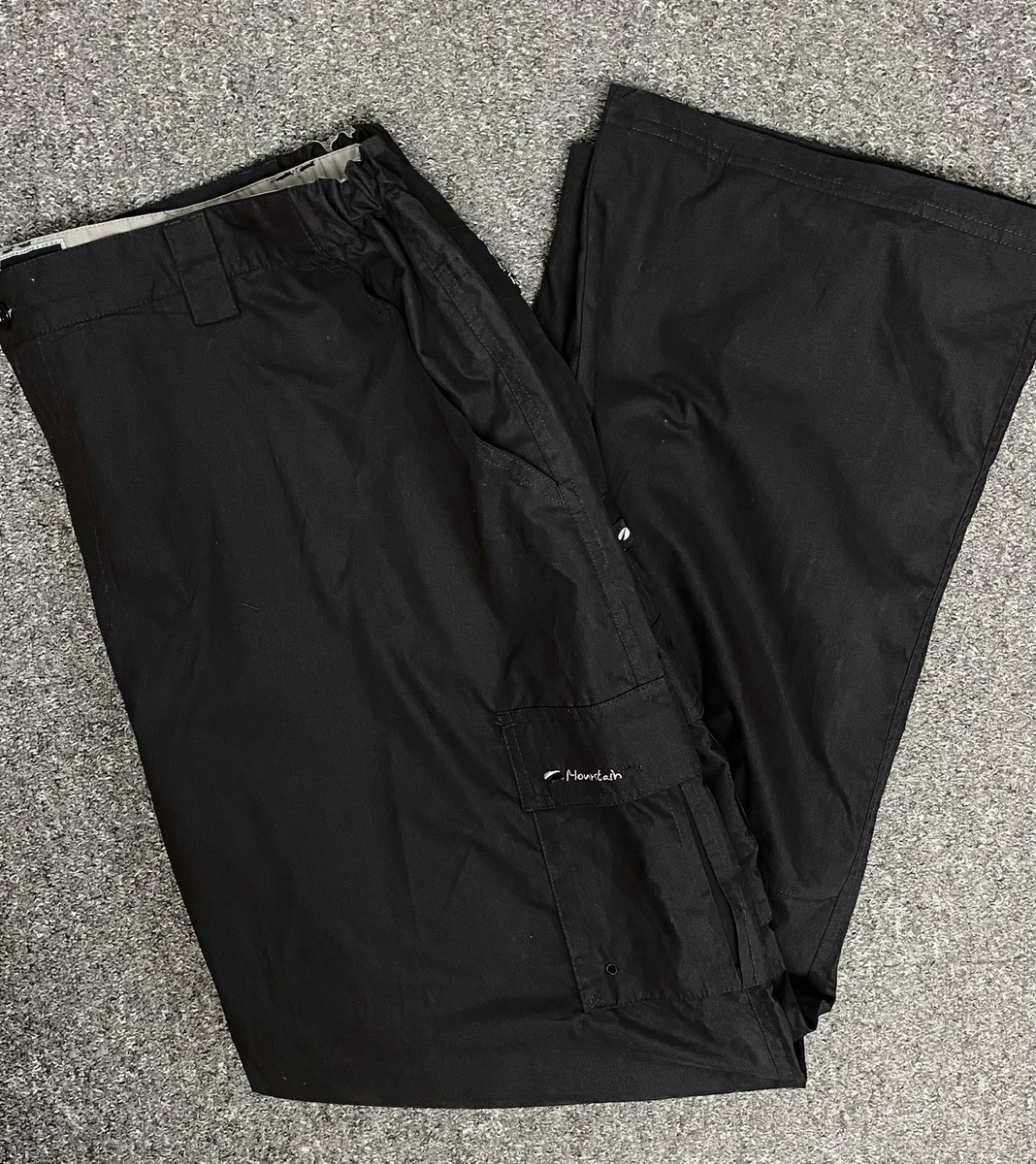 Mountain Life Black Hiking Outdoor Cargo Trousers Size 40 PWM