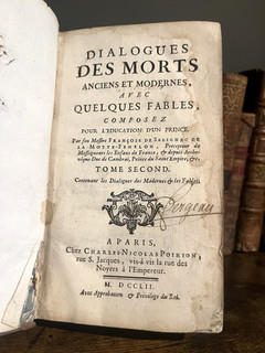 1752 DIALOGUES OF THE DEAD Ancient and Modern