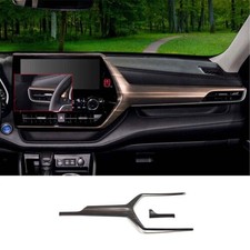 Panel Trim Central Console Wood Grain Dashboard For Toyota Highlander 2020-2023