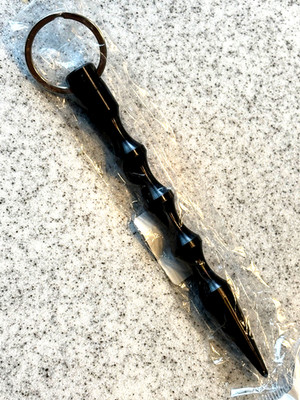 Black palm keychain safety aluminum NEW 5.5 inches kubaton