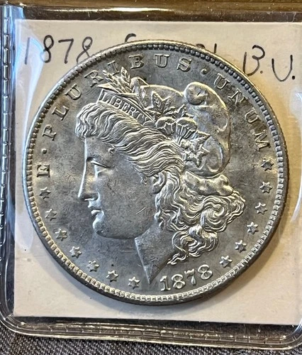 1878 s Morgan Silver Dollar Choice Brilliant Uncirculated