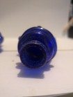 Vintage Cobalt Blue Glass Mr. Peanut Salt and Pepper Shakers 5.5" Tall — photo 10