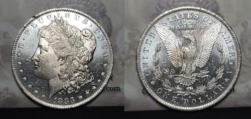 1883-O Morgan Silver Dollar $1 BU Proof Like Scratches