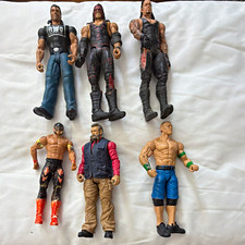 Mattel WWE Mixed Lot of 6 Action Figures John Cena The Undertaker Unboxed