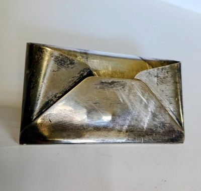Vintage Silver Business Card Holder Envelope