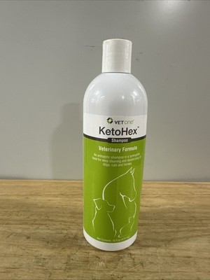 Ketohex Shampoo 16oz Deep Cleaning and Deodorizing  for Dog Cat Horse Vet One