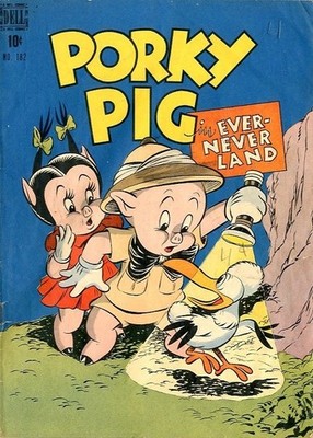 Four Color # 182   GOOD VERY GOOD    Feb. 1948   Porky Pig in Never-Never Land