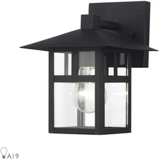 Livex Lighting 21322-14 Crestlake Outdoor Wall Light Textured Black