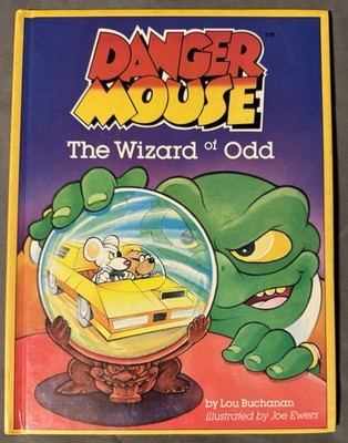 Rare Vintage 1986 DANGER MOUSE Hardcover Book  The Wizard of Odd 