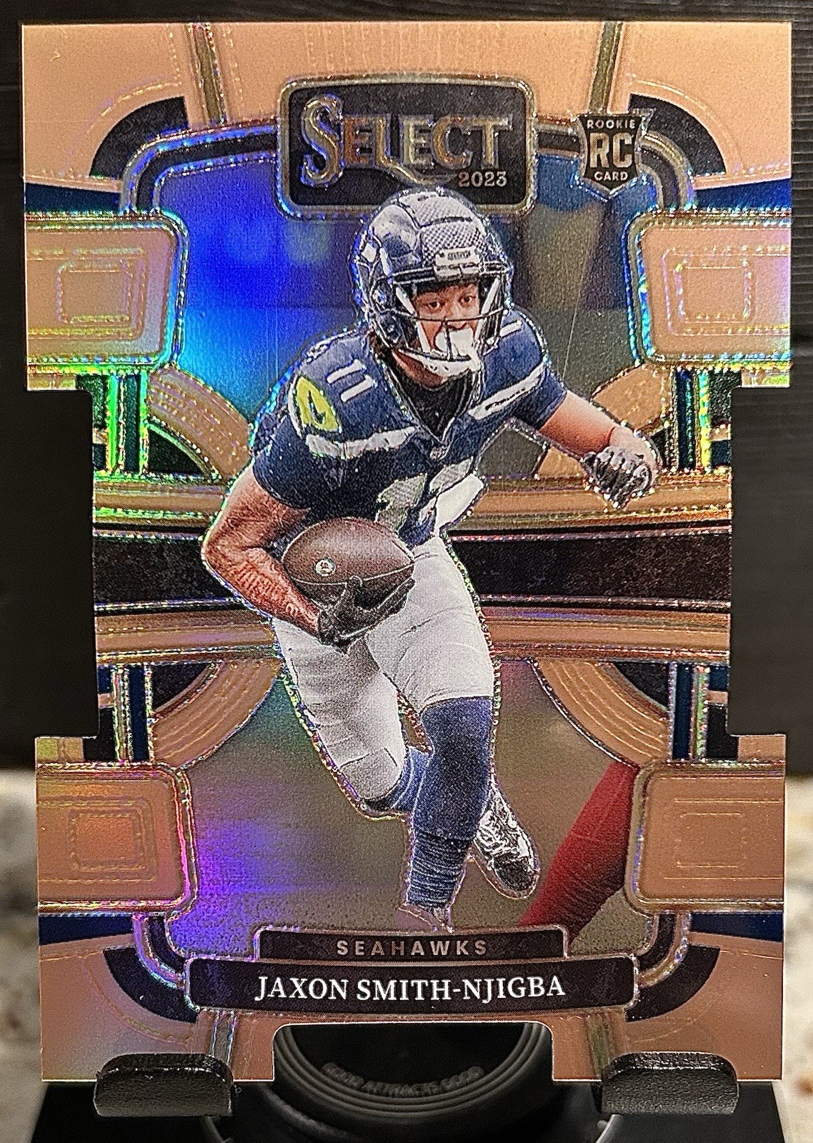 2023 Select Football Jaxon Smith Njigba Concourse Level Copper Die Cut /299 #87