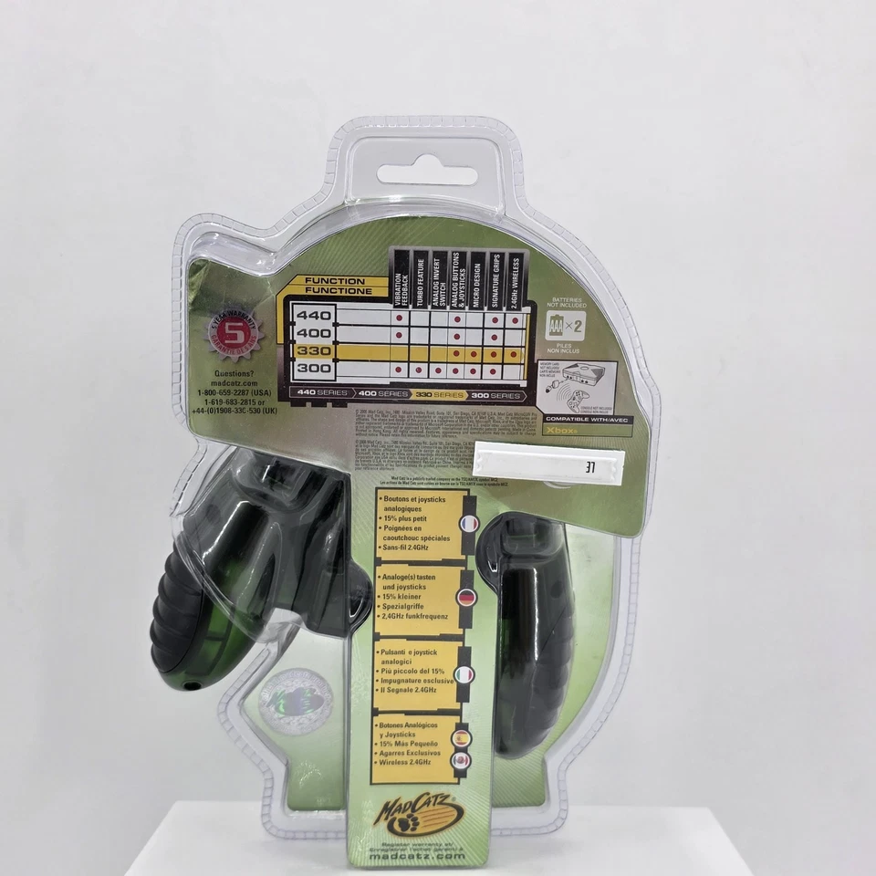 Mad Catz Green Wireless Pro Series Original Microsoft Xbox Controller 330 Series - Image 3 of 4