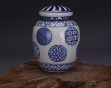 Rare Collectable Art Hand Painting Blue&white Porcelain Teapot