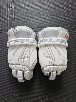 True T1X Lacrosse Gloves 13''  White Gray 