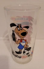 VTG Coca-Cola FIFI World Cup Soccer USA 1994 Alemania STRIKER 12 oz Glass