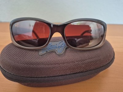 Maui Jim PUNCHBOWL MJ219-01 Chocolate Sonnenbrille rosafarbene Gläser, wie neu