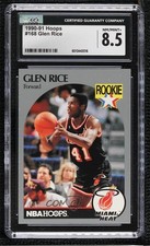 1990-91 NBA Hoops Glen Rice #168 CGC 8.5 19kt