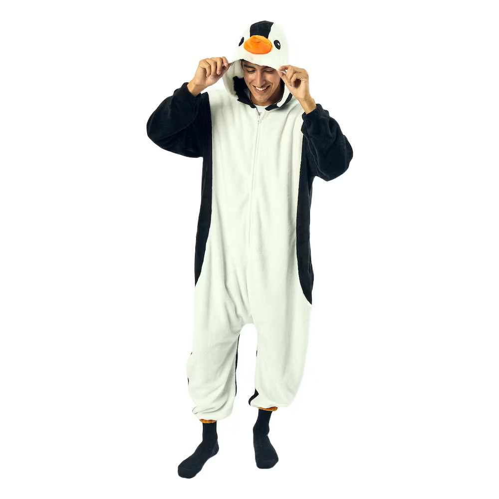 Penguin Adult Hooded Kigurumi Union Suit-Small 3790₽