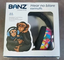 BANZ Carewear  Noise Canceling Headphones  Colorful Cushioned, Comfortable 0-2 Y