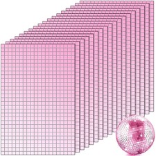 10800 Pcs Self Adhesive Mirrors Mosaic Tiles Glass Square Mirror Tiles Disco ...