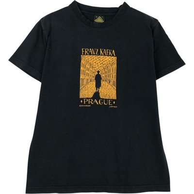 Used ART PRAHA HANDMADE Franz Kafka print T-shirt men