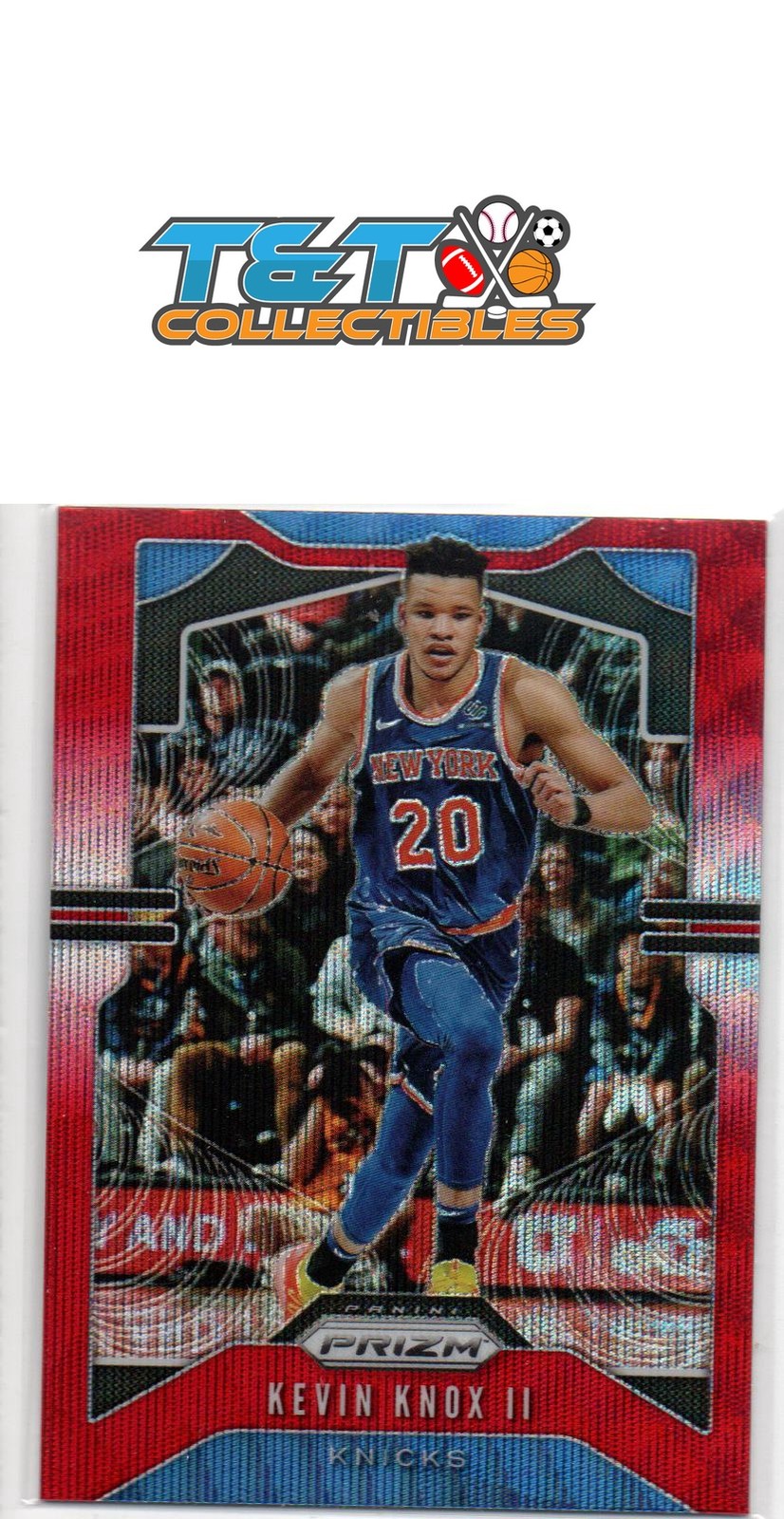 Kevin Knox II 2019-20 Panini Prizm Ruby Wave #175 New York Knicks 30a