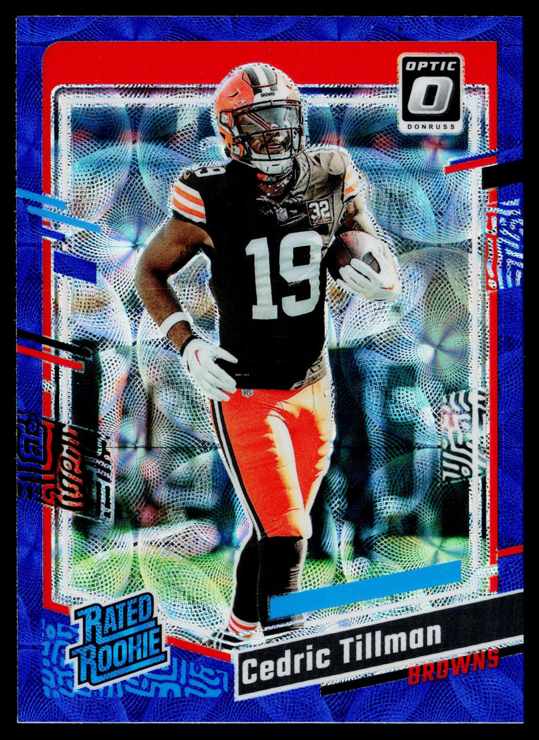 2023 Donruss Optic #224 Cedric Tillman Blue Scope