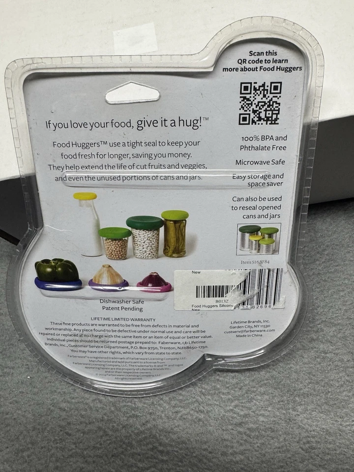 Farberware Food Huggers Silicone Reutilizável Economizador de Alimentos Conjunto de 4 - Frutas e Vegetais - Imagem 2 de 4