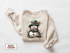 Cute Christmas Snowman Sweatshirt