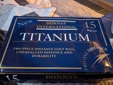 Donnay International Titanium Golf Balls Set of 15 New Sealed