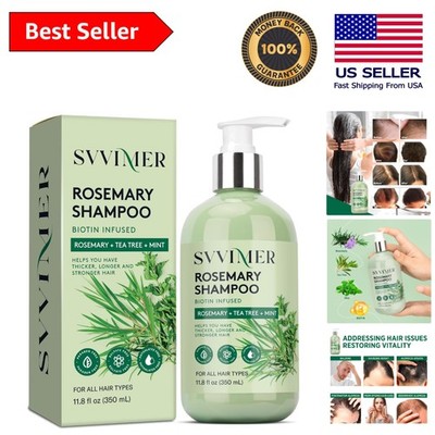 Sulfate-Free Rosemary Hair Thickening Shampoo for Fuller Appearance - 11.8 Fl Oz