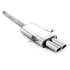 FOX Sportauspuff mittig 2x88x74mm eingerollt für Mini Cooper S R56 ab Bj 06 1.6l