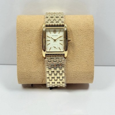 Tory Burch Eleanor TBW1060 Cream Dial Gold Tone Bracelet Women's