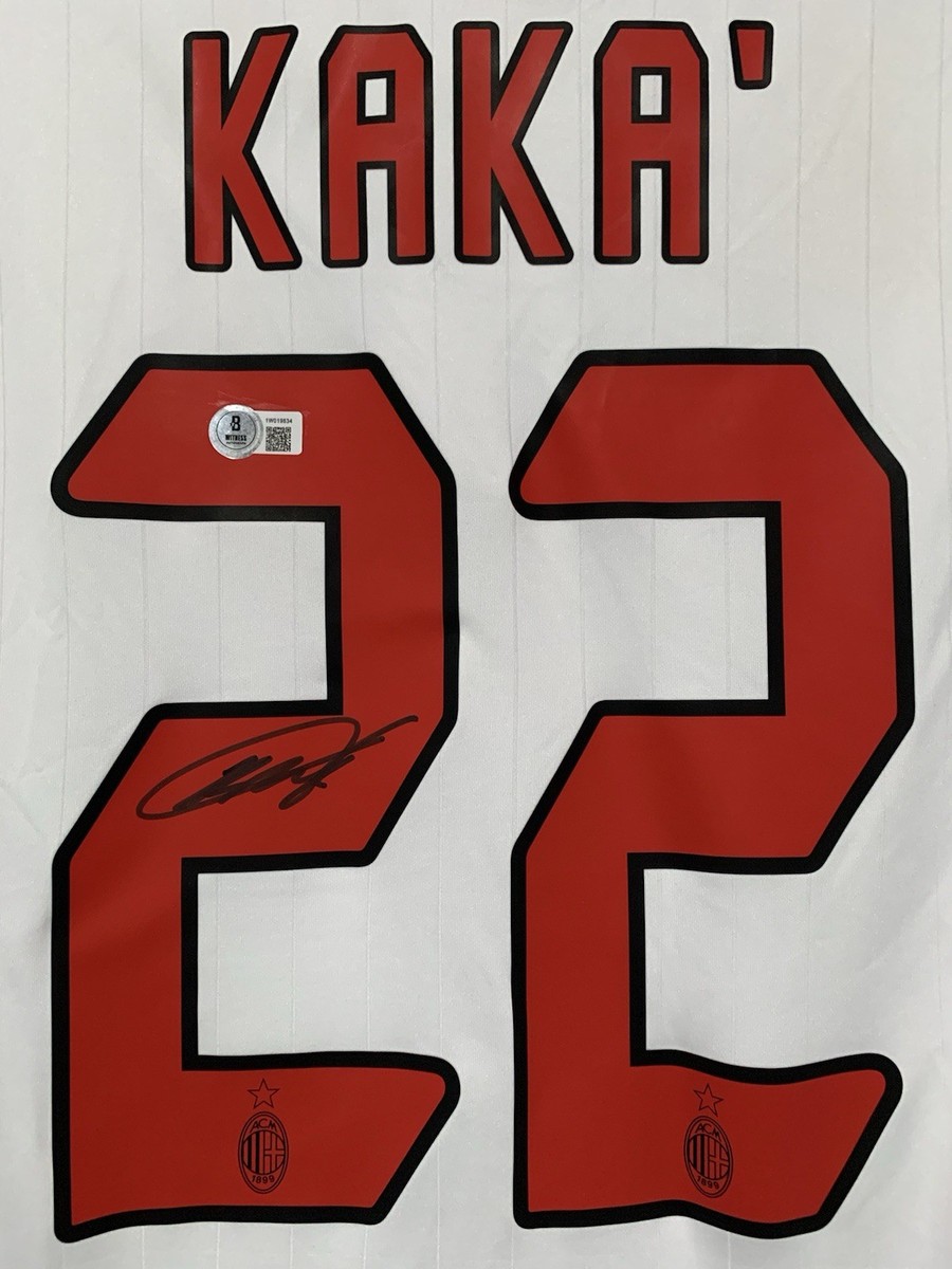 Ricardo Kaka Signed Autographed AC Milan 2006/07 Away Jersey with