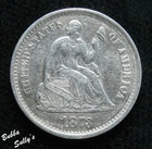 1873-S Seated Liberty Half Dime — photo from another recent sale