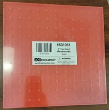 Set of 6 New Geoboards-9 Inch Never Opened Educational Math Home schooling Tutor