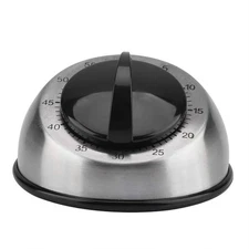Kitchen Timer, Mechanical Timer, 60 Minutes Stainless Steel Wind-up Time Remi...