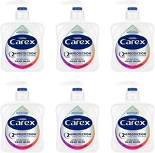 Carex Complete Original Hand Wash Moisture Pump Soap Liquid Gel Pack 6x250ml UK 5.67 per litre
