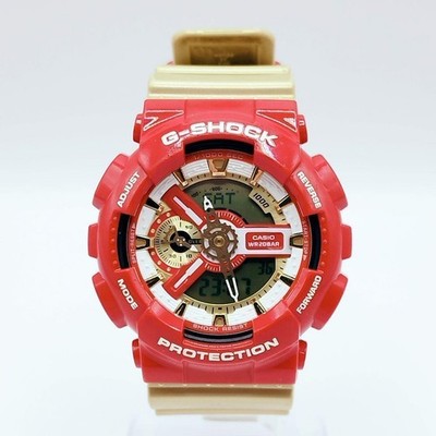 Casio G Shock 5146 GA-110CS-4AJF Marvel Iron Man Red Gold Color