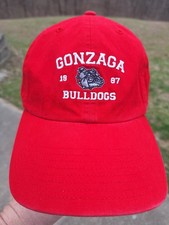 47 Brand Red Gonzaga Bulldogs 1887 NCAA Basketball Strapback Logo Hat Cap OSFA