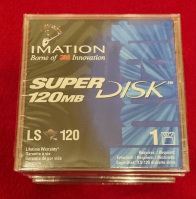 Imation Superdisk 120MB für LS-120 Laufwerk   OVP, Versiegelt