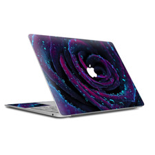Skin Decal Wrap for MacBook Air Retina 13 Inch - Purple Rose Pedals Water Drops