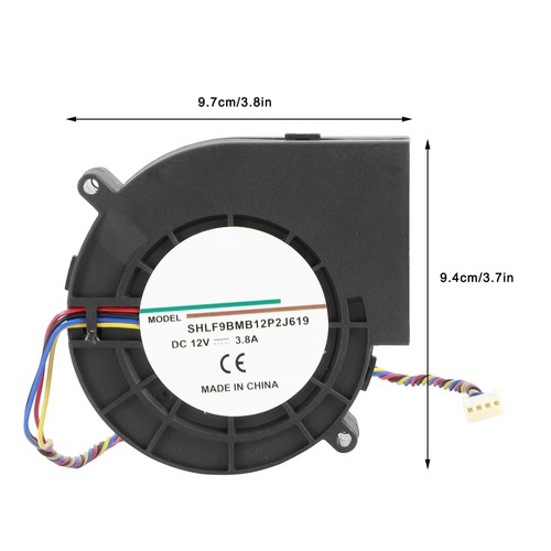 12V Centrifugal Blower Double Ball Bearing Air Fan BBQ Accessory - Picture 11 of 17