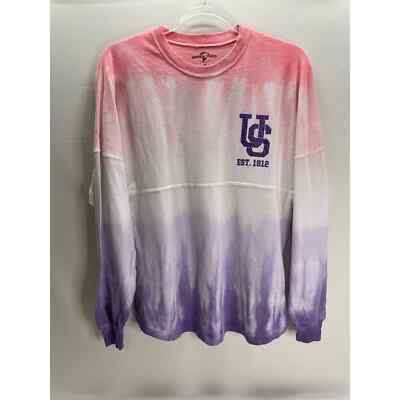 Universal Studios Pink Purple Tie Dye Glitter Jersey NEW Women's Size Small