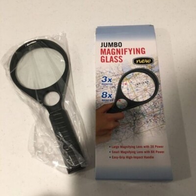 3X Jumbo 4'' Magnifying Glass Large Viewing Area (USA SELLER) SALE !!!!!!!!!!!!!!