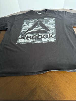 Reebok XXL Short Sleeve T-Shirt Black Pre-Owned - Main Image