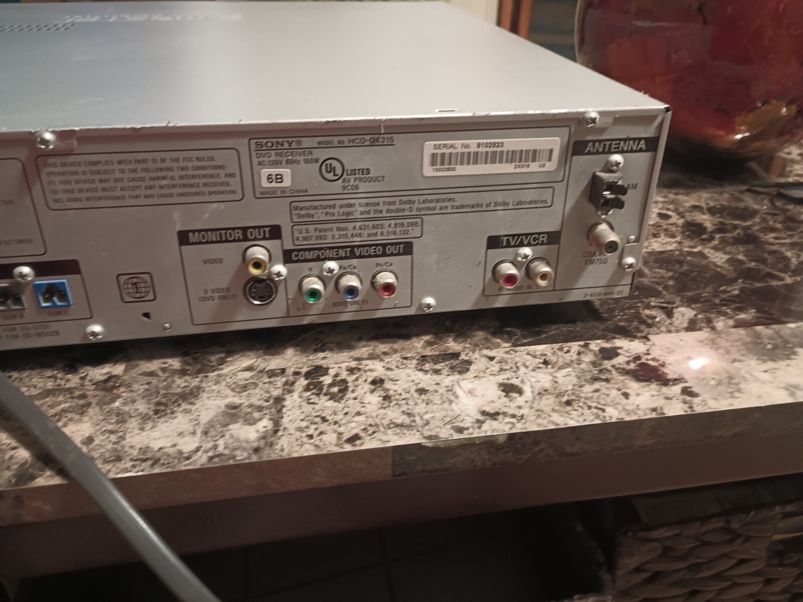 Sony SMaster Digital Amplifier DAVDX315 5 Disc Changer Home Theater Receiver eBay